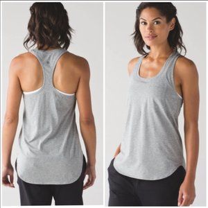 Lululemon Gray Yogi Racer Back III Tank